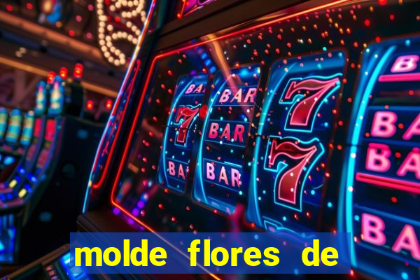 molde flores de papel para imprimir