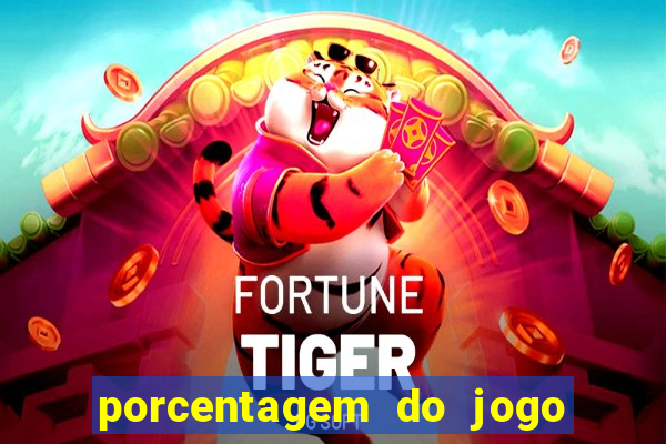 porcentagem do jogo fortune tiger